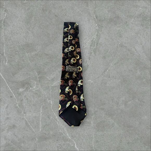 RM Sport Mens Multicolor Washington Redskins Allover Print Neck Tie - Picture 9 of 16